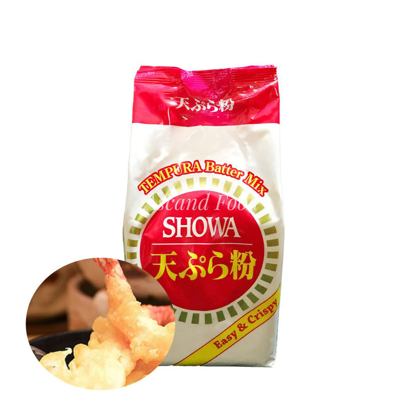 Fijne Japanse tempura meel milde smaak tarwe meel witte kleur zak Bewaren op een koele en droge plaats