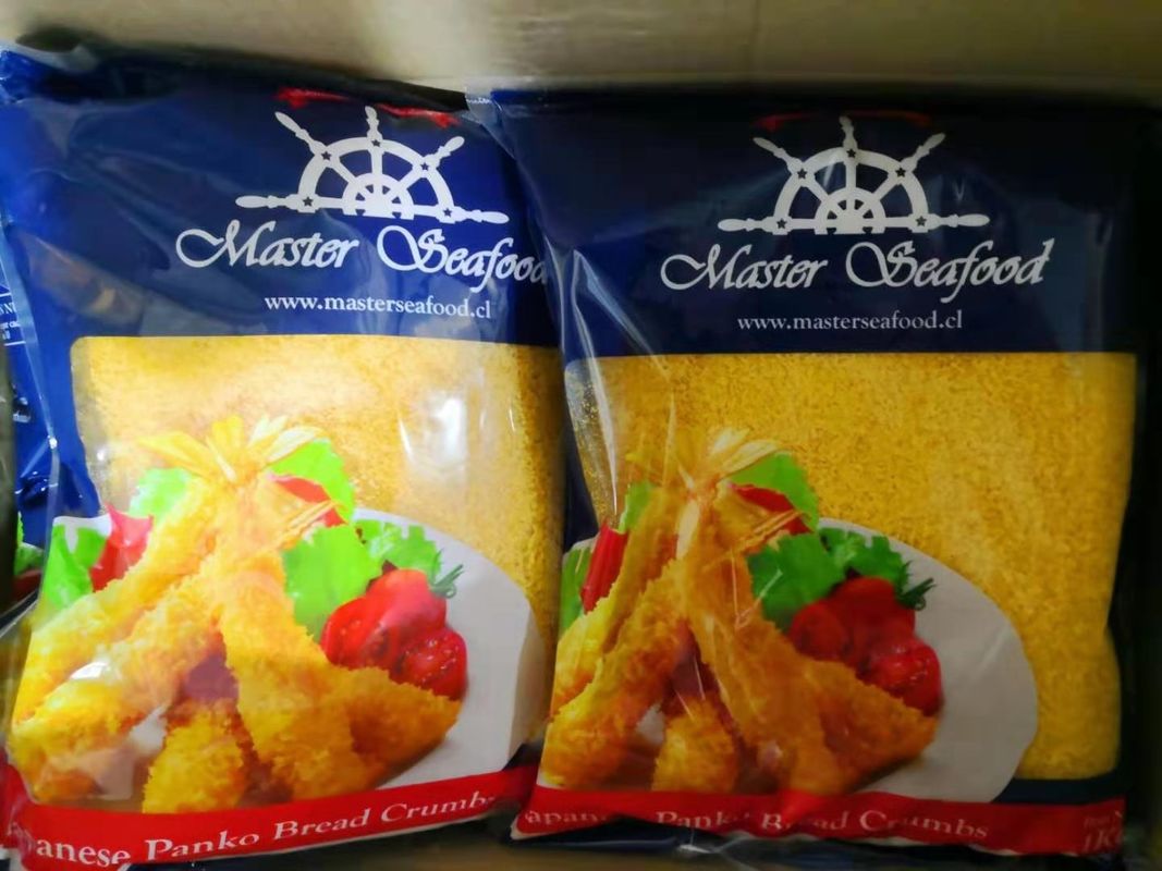 Crispy witte of gele panko broodkruimels / kraftpapier broodzak voor bakken en bakken