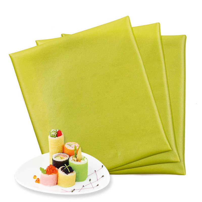 Kleurrijke Mamenori lakens Oranje, Geel, Groen, Roze, Soja Crep lakens voor rollende sushi