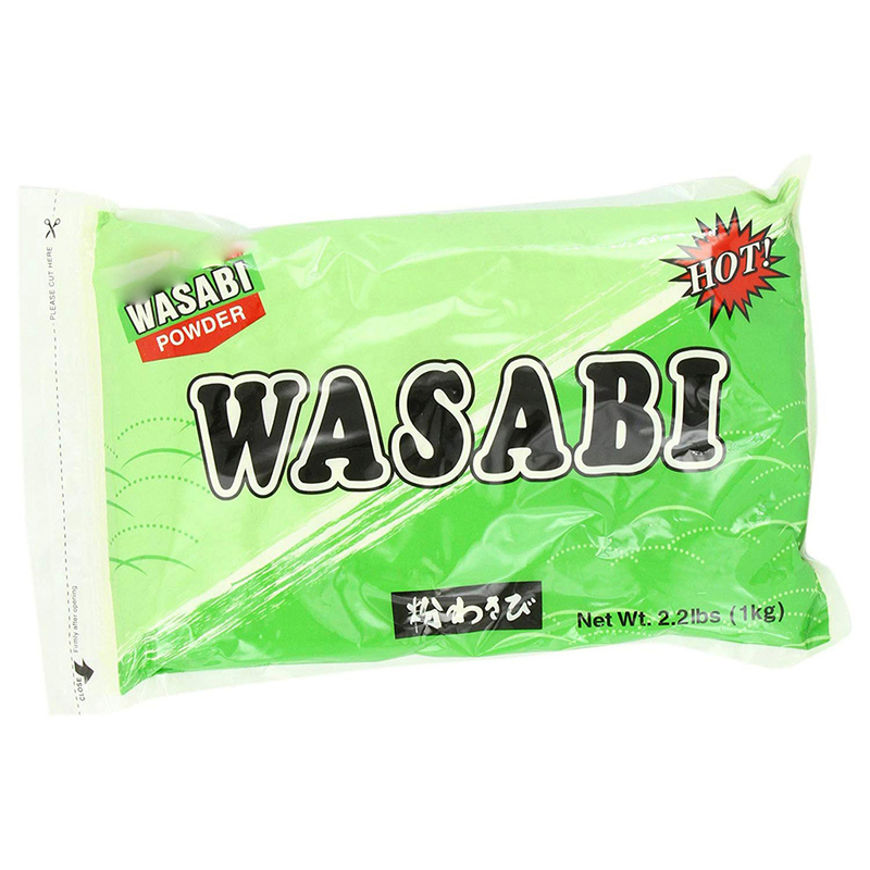 Pure Wasabi Poeder met Pittige en Scherpe Smaak voor Veelzijdig Koken in Lichtgroene Kleur