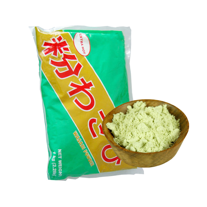 Pure Wasabi Poeder 10kg Karton Stoomgedroogde Japanse Hokkaido Variëteit Wasabi Mergpoeder