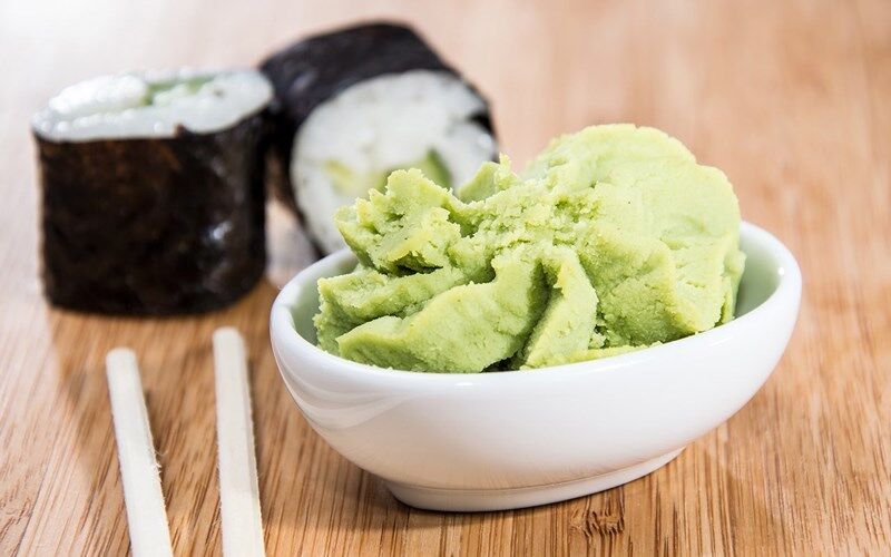 Puur Wasabi poeder met 24 maanden houdbaarheid 80-100 mesh Geen allergeen ingrediënten voor sushi en sashimi