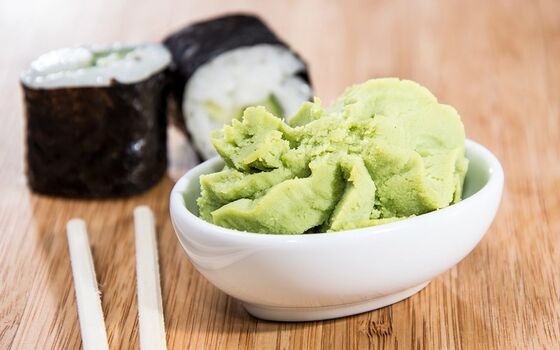 Puur Wasabi poeder met 24 maanden houdbaarheid 80-100 mesh Geen allergeen ingrediënten voor sushi en sashimi