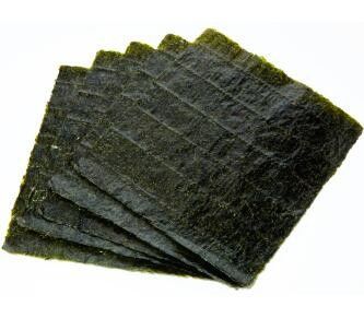 Donkergroene Gekruide Droge Sushi Geroosterde Nori Sheets Seaweed